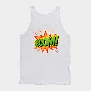 BOOM Comic Book Word Art Tank Top